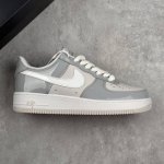 Local Core Private Nike Air Force 1 Low Mirror Gray And White Swoosh Air Force 1