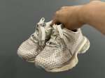 Store Price New Balenciaga Diamond Velcro Design Children's Dad Shoes Size 26-37