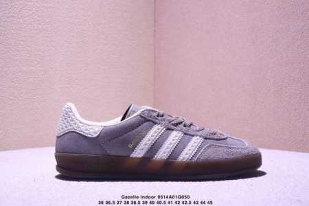 Adidas Originals Gazelle Indoor Retro Three-Stripe Slip-Resistant Transparent Ru - Click Image to Close