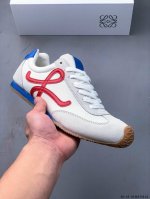 loewe Ballet Runner 2.0 Calfskin Round-Toe Lace-Up Low-Top Casual Shoes. Loew