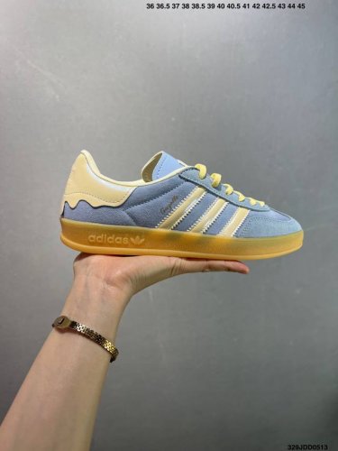 Adidas Originals Gazelle Indoor Retro Three-Leaf Clover Anti-Slip Transparent Ru