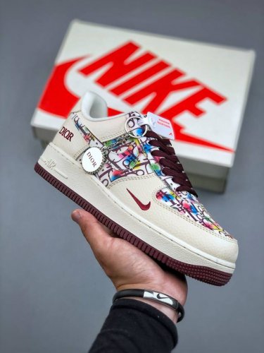 nike Air Force 1 07 Low Dior Joint Colorful Floral Air Force One Low-Top Casu