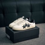 Core Private Amiri Emil Pacifc Bones Leather Round Toe Lace-Up Low-Top Sneakers