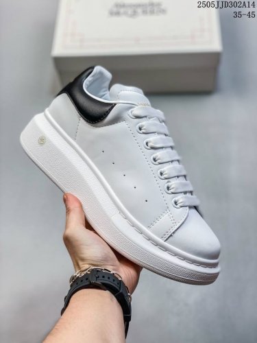 Authentic Italian Luxury Brand Alexander Mcqueen Sole Leather Sneakers Low-Top F