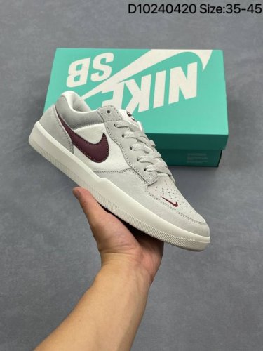 Nk Sb Force 58 Nike Simple Retro Skateboard Shoes Fq7637-001 Size: 35.5 36 36.5