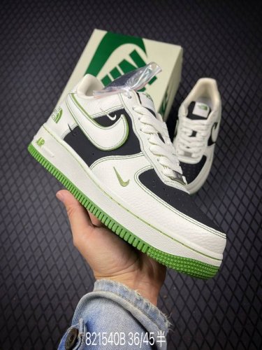 B Nike Air Force 1 '07 Low North Face Collaboration White Black Green Air Force