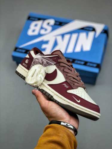 Overseas Hit Limited Sale! High-End Custom Nike Sb Dunk Low Gucci Joint ------ W