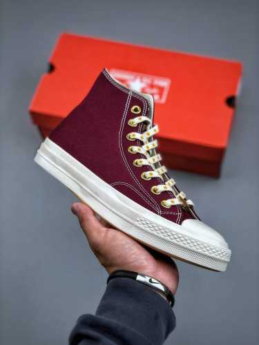 zp New Converse Shoes Converse 1970S Star Elements Burgundy And Black With Co