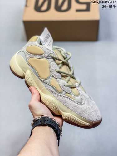 Genuine Label With Half Size Adidas Yeezy Desert Rat Coconut 500 The Upper Is Ma