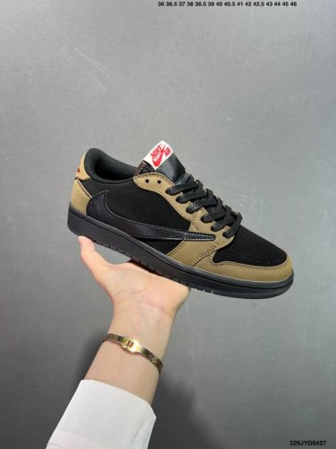 Company-Level Aj1 Inverted Hook Travis Scott X Air Jordan 1 "Reverse Mocha" Aj1