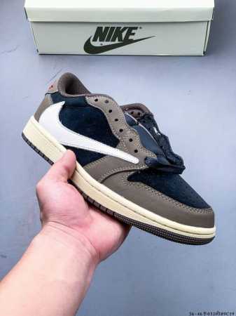 Real Label Half Size Nike Air Jordan Low 1 Jordan 1 Low-Top Inverted Hook Classi - Click Image to Close