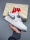 Nike Air Force 1 Low 07 X Undefeated White And Gray Double Hook Original Last Or