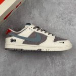 Local Core Private Nike Sb Dunk Low Stussy Joint Milky White Gray Blue Hook Sued
