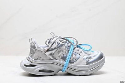 Company-Level Gg-Cc Interstellar Travel Series New Thick-Soled Daddy Shoes Silve