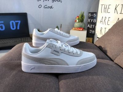 Company-Grade Puma Court Legend Lo Puma Padded Leather Classic Low-Top Casual Sk