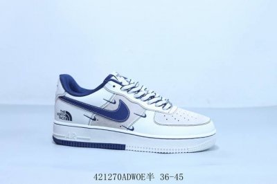Nike Air Force 1 Af1 Nike Low-Top Air Force One Casual Sneakers North Face Item