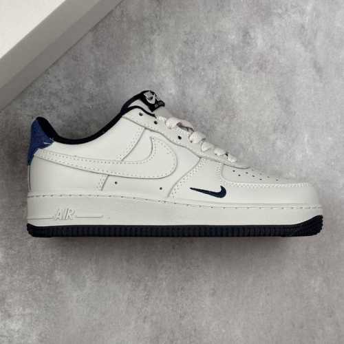 Local Core Private Nike Air Force 1 Low White Dark Blue Air Force One Low-Top Ca