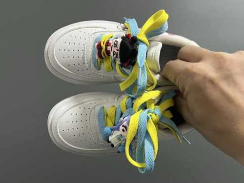 Air One Double Lace Magic Tape Cartoon Children's Casual Shoes Size: 26-37 Class