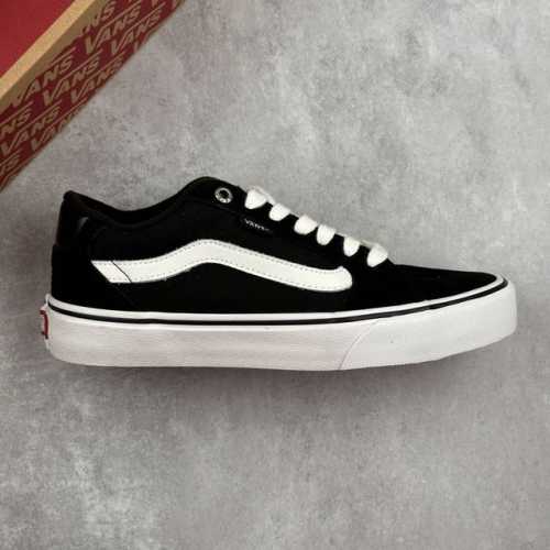 Local Core Private Vans Faulkner Black And White Vans Official Non-Slip Lightwei