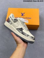 nike Air Force 1 Low 07 X Louis Vuitton Black And White Denim Starry Sky Orig