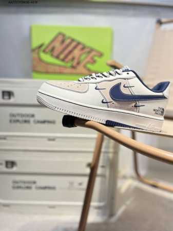 The North Face X Nk Air Force 1'07 Low Air Force One Low-Top Casual Shoes# Custo - Click Image to Close