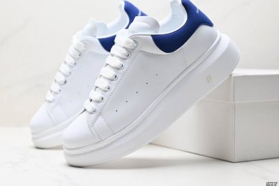 Authentic Italian Luxury Brand Alexander Mcqueen Sole Leather Sneakers Low-Top F