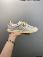 Adidas Three Leaves Samba Valentine Thick-Soled Casual Skate Shoes - First Relea