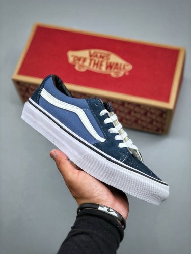 Vans Sk8-Low Classic Navy Blue Low-Top Casual Canvas Shoes Item Number Vn0A4Uuk6