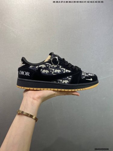 Company-Grade Nike Air Jordan 1 Low Custom Colorway Custom Aj Collaboration - Hi