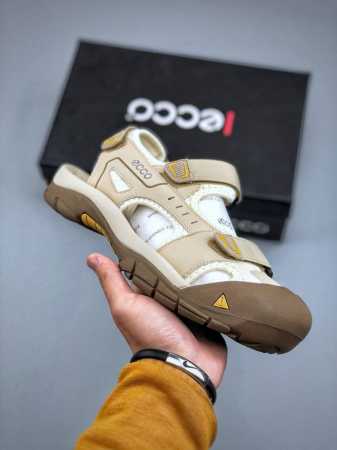 Ecco Sports Men's Sandals, Comfortable And Non-Slip Velcro Summer Sandals, Full- - Click Image to Close