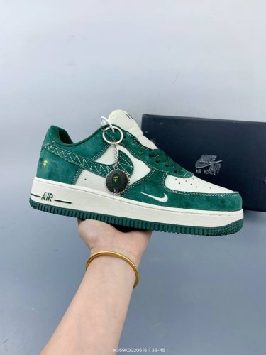 Nike Air Force 1 '07 Low Air-Cushioned Low-Top Versatile Thick-Soled Height-Enha