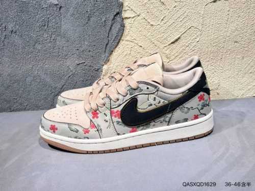 New Product Launch Real Shot Aj1Low Low-Top: Hachimura Ink Co-Branded Crane Embr