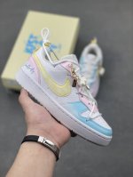 Custom Sneakers] Nike Court Borough Rainbow Cloud Outing Season Low-Top Sneakers