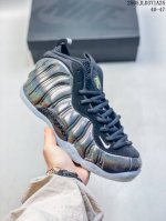 Genuine Nike Foamposite Pro Black Metallic Gold Mid-Top Retro Basketball Shoes I