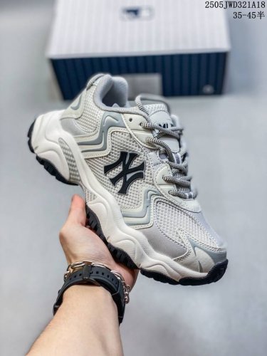 Real Label With Half Size Mlb Men And Women Couple Sports Casual Thick Sole Heig