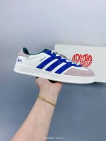High-End Customization Ad Gazelle Indoor Trainers Stussy Joint---Gray, White And