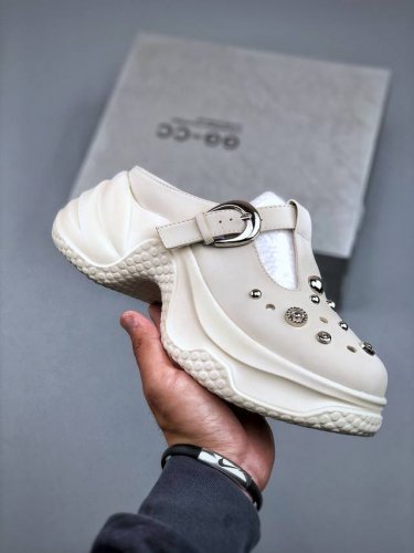 Liquid Metal Gg-Cc 7.5Cm 2025 Summer New Style Fashionable Thick-Soled Hole Slip