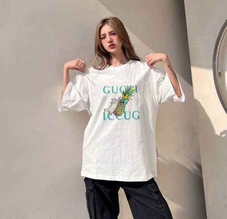 New Arrival! Gucci New Short-Sleeve T-Shirt, With Meticulously Tailored Cuts! Fl - Click Image to Close
