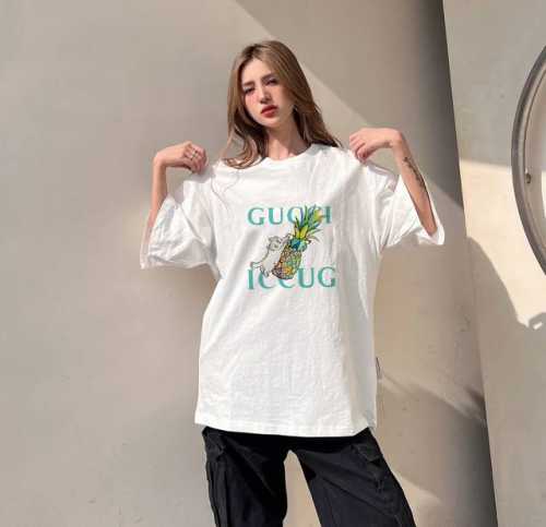 New Arrival! Gucci New Short-Sleeve T-Shirt, With Meticulously Tailored Cuts! Fl