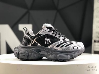 Mlb Big Ball Chunky Mesh Thick-Soled Dad-Style Low-Top Velcro Lightweight Casual