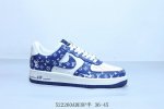 Nike Air Force 1 Af1 Nike Low-Top Air Force One Casual Sneakers Lv Blue And Whit