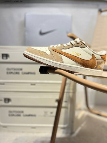 Corporate Grade Top Layer Leather The North Face X Jordan Air Jordan 1 Low Aj1 L