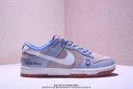 Company-Grade Nike Sb Dunk Low Violent Bear Collaboration Gray-Blue Raw Rubber A