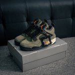 Core Private Nike Air Jordan 4 Retro Michael Jordan Aj4 Mid-Top Retro Casual Spo