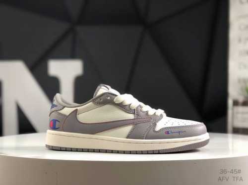 Nike Air Jordan 1 Low Custom Aj-High-End Custom Low-Top Retro Culture Sneakers #