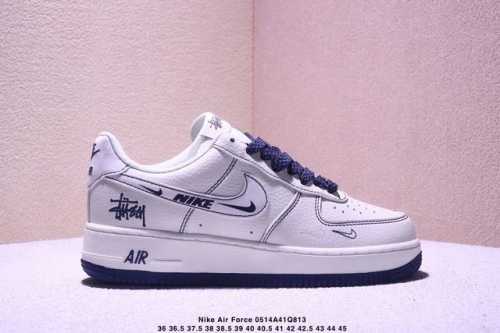 Nike Air Force 7 Low Air Force One Skate Shoes White And Pink Original Last And