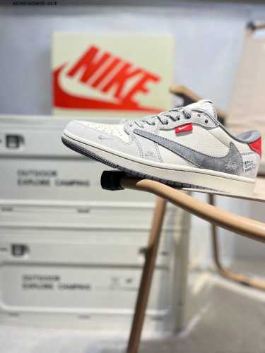 Company-Level First-Layer Pistusi X Jordan Air Jordan 1 Low Aj1 Low-Top Series B