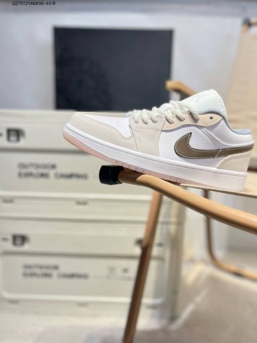 Company-Level Top-Layer Leather Jordan Air Jordan 1 Low Aj1 Low-Top Series Baske