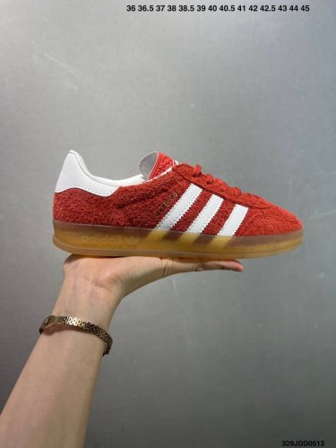 Adidas Originals Gazelle Indoor Retro Three-Stripe Slip-Resistant Transparent Ru