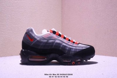 Nike Air Max 95 Tt Nike 95 Full-Length Air Cushion Running Shoes Cowhide Materia